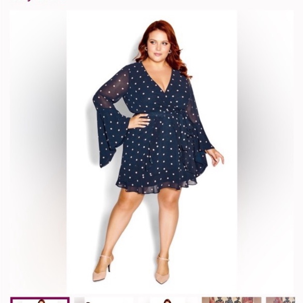 City Chic Georgia Dress Size 18